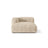 Martina Modulares Sofa Sitzelement, Linke Seite, aus Cord in Leichtes Beige (Tilia 03), 176x120 cm von Micadoni – Bild 1