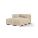 Martina Modulares Sofa Sitzelement, Linke Seite, aus Cord in Leichtes Beige (Tilia 03), 176x120 cm von Micadoni – Bild 3