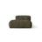 Martina Modulares Sofa Sitzelement, Linke Seite, aus Cord in Moosgrün (Tilia 37), 133x106 cm von Micadoni – Bild 1