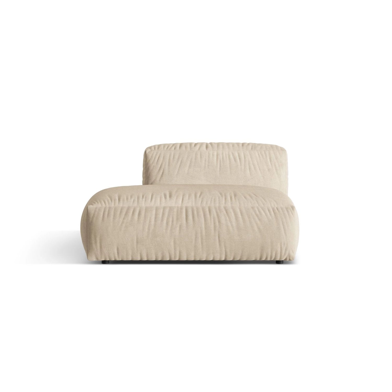 Martina Modulares Sofa Sitzelement, Linke Seite, aus Samt, Cord, Boucle oder Strukturstoff, 133x106 cm von Micadoni – Bild 1