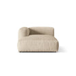 Martina Modulares Sofa Sitzelement, Linke Seite, aus Samt, Cord, Boucle oder Strukturstoff, 176x120 cm von Micadoni – Bild 1