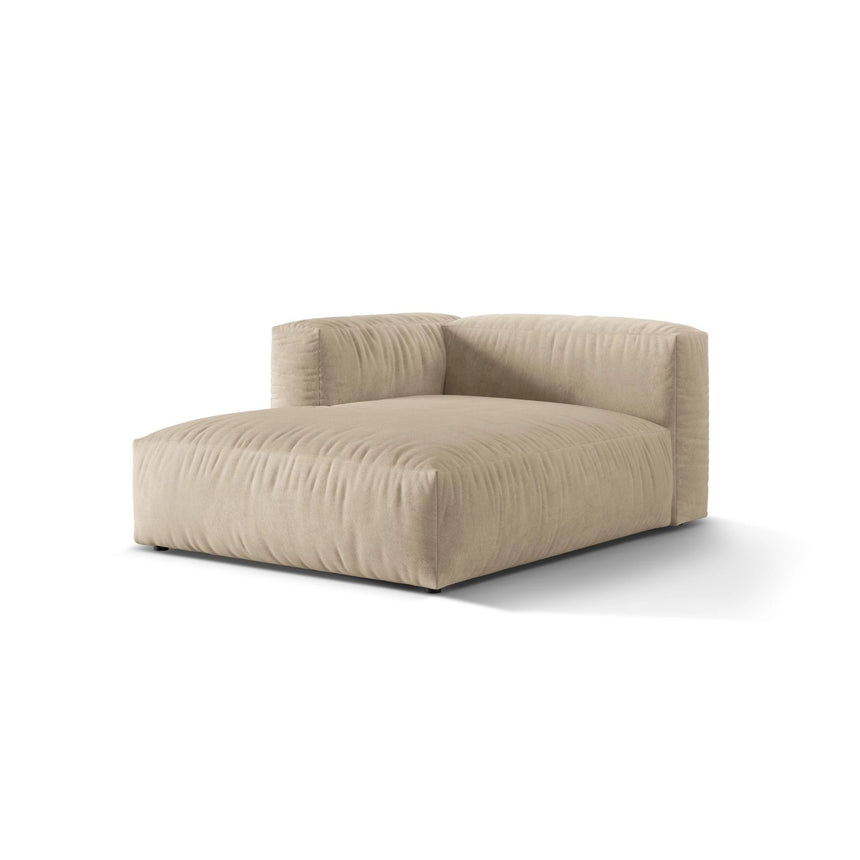 Martina Modulares Sofa Sitzelement, Linke Seite, aus Samt, Cord, Boucle oder Strukturstoff, 176x120 cm von Micadoni – Bild 3