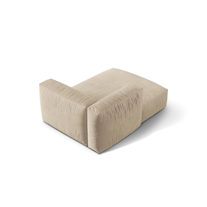 Martina Modulares Sofa Sitzelement, Linke Seite, aus Samt, Cord, Boucle oder Strukturstoff, 176x120 cm von Micadoni – Bild 4