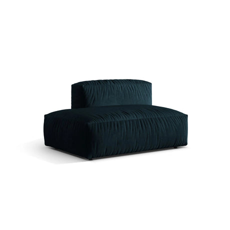Martina Modulares Sofa Sitzelement, Linke Seite, aus Samt in Deep Petrol (Vogue 13), 133x106 cm von Micadoni – Bild 3