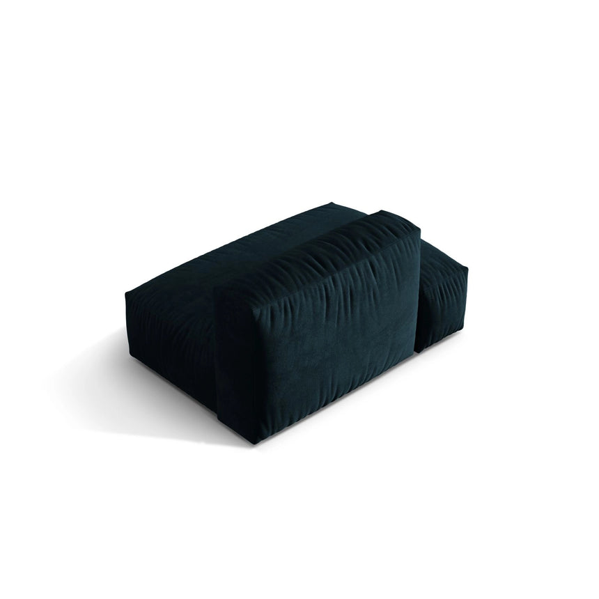 Martina Modulares Sofa Sitzelement, Linke Seite, aus Samt in Deep Petrol (Vogue 13), 133x106 cm von Micadoni – Bild 4