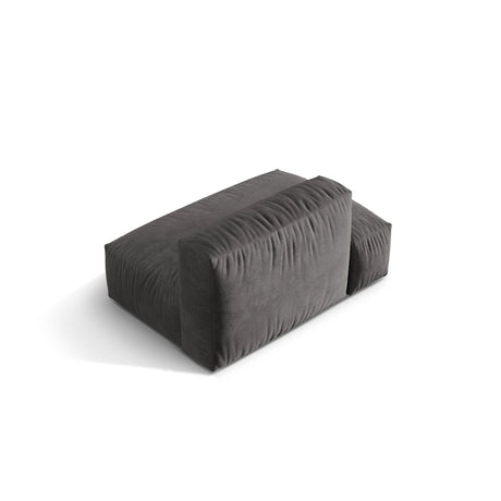 Martina Modulares Sofa Sitzelement, Linke Seite, aus Samt in Grau (Vogue 15), 133x106 cm von Micadoni – Bild 4