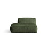 Martina Modulares Sofa Sitzelement, Linke Seite, aus Samt in Grün (Vogue 11), 133x106 cm von Micadoni – Bild 1