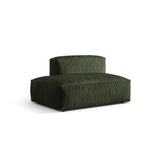 Martina Modulares Sofa Sitzelement, Linke Seite, aus Samt in Grün (Vogue 11), 133x106 cm von Micadoni – Bild 3
