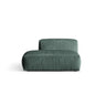 Martina Modulares Sofa Sitzelement, Linke Seite, aus Samt in Petrol (Vogue 12), 133x106 cm von Micadoni – Bild 1