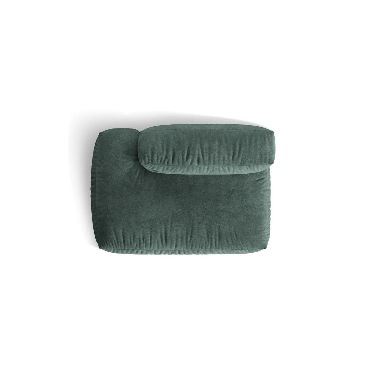 Martina Modulares Sofa Sitzelement, Linke Seite, aus Samt in Petrol (Vogue 12), 133x106 cm von Micadoni – Bild 5