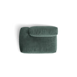 Martina Modulares Sofa Sitzelement, Linke Seite, aus Samt in Petrol (Vogue 12), 133x106 cm von Micadoni – Bild 5