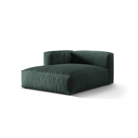 Martina Modulares Sofa Sitzelement, Linke Seite, aus Samt in Petrol (Vogue 12), 176x120 cm von Micadoni – Bild 3
