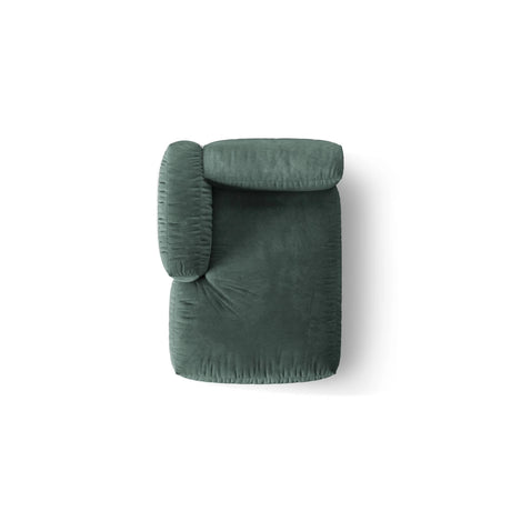 Martina Modulares Sofa Sitzelement, Linke Seite, aus Samt in Petrol (Vogue 12), 176x120 cm von Micadoni – Bild 5