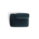 Martina Modulares Sofa Sitzelement, Linke Seite, aus Strukturierter Stoff in Blau Jeans (Boston Ocean), 133x106 cm von Micadoni – Bild 5
