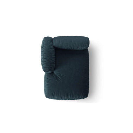Martina Modulares Sofa Sitzelement, Linke Seite, aus Strukturierter Stoff in Blau Jeans (Boston Ocean), 176x120 cm von Micadoni – Bild 5