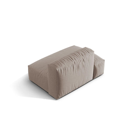 Martina Modulares Sofa Sitzelement, Linke Seite, aus Strukturierter Stoff in Dunkelbeige (Boston Trufa), 133x106 cm von Micadoni – Bild 4
