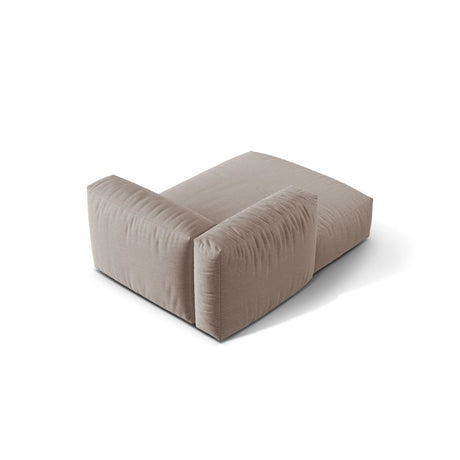 Martina Modulares Sofa Sitzelement, Linke Seite, aus Strukturierter Stoff in Dunkelbeige (Boston Trufa), 176x120 cm von Micadoni – Bild 4