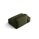Martina Modulares Sofa Sitzelement, Linke Seite, aus Strukturierter Stoff in Grün (Boston Forest), 133x106 cm von Micadoni – Bild 4