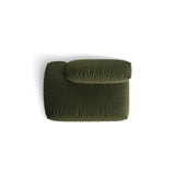 Martina Modulares Sofa Sitzelement, Linke Seite, aus Strukturierter Stoff in Grün (Boston Forest), 133x106 cm von Micadoni – Bild 5