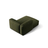 Martina Modulares Sofa Sitzelement, Linke Seite, aus Strukturierter Stoff in Grün (Boston Forest), 176x120 cm von Micadoni – Bild 4