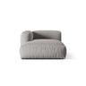 Martina Modulares Sofa Sitzelement, Linke Seite, aus Strukturierter Stoff in Hellgrau (Boston Light Grey), 176x120 cm von Micadoni – Bild 1