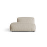 Martina Modulares Sofa Sitzelement, Linke Seite, aus Strukturierter Stoff in Leichtes Beige (Boston Toffee), 133x106 cm von Micadoni – Bild 1