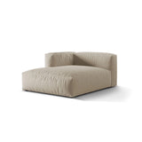 Martina Modulares Sofa Sitzelement, Linke Seite, aus Strukturierter Stoff in Leichtes Beige (Boston Toffee), 176x120 cm von Micadoni – Bild 3