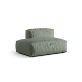 Martina Modulares Sofa Sitzelement, Linke Seite, aus Strukturierter Stoff in Moosgrün (Boston Water Green), 133x106 cm von Micadoni – Bild 3