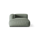 Martina Modulares Sofa Sitzelement, Linke Seite, aus Strukturierter Stoff in Moosgrün (Boston Water Green), 176x120 cm von Micadoni – Bild 1