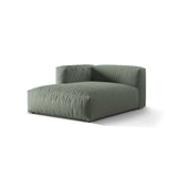 Martina Modulares Sofa Sitzelement, Linke Seite, aus Strukturierter Stoff in Moosgrün (Boston Water Green), 176x120 cm von Micadoni – Bild 3