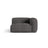 Martina Modulares Sofa Sitzelement, Rechte Seite, Sitztiefe 76 cm, aus Boucle in Anthrazit (Monet Anthracite), 120x106 cm von Micadoni – Bild 1