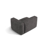 Martina Modulares Sofa Sitzelement, Rechte Seite, Sitztiefe 76 cm, aus Boucle in Anthrazit (Monet Anthracite), 120x106 cm von Micadoni – Bild 4