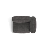 Martina Modulares Sofa Sitzelement, Rechte Seite, Sitztiefe 76 cm, aus Boucle in Anthrazit (Monet Anthracite), 120x106 cm von Micadoni – Bild 5