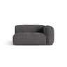 Martina Modulares Sofa Sitzelement, Rechte Seite, Sitztiefe 76 cm, aus Boucle in Anthrazit (Monet Anthracite), 160x106 cm von Micadoni – Bild 1