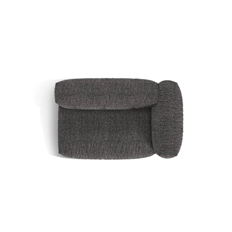 Martina Modulares Sofa Sitzelement, Rechte Seite, Sitztiefe 76 cm, aus Boucle in Anthrazit (Monet Anthracite), 160x106 cm von Micadoni – Bild 5