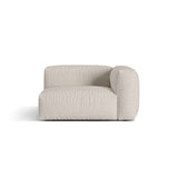 Martina Modulares Sofa Sitzelement, Rechte Seite, Sitztiefe 76 cm, aus Boucle in Beige (Monet Sand), 120x106 cm von Micadoni – Bild 1