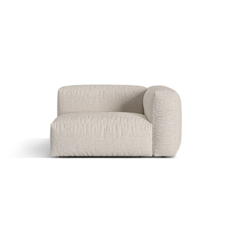 Martina Modulares Sofa Sitzelement, Rechte Seite, Sitztiefe 76 cm, aus Boucle in Beige (Monet Sand), 120x106 cm von Micadoni – Bild 1