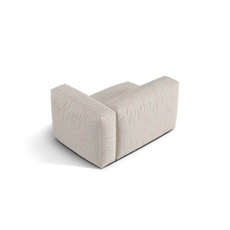 Martina Modulares Sofa Sitzelement, Rechte Seite, Sitztiefe 76 cm, aus Boucle in Beige (Monet Sand), 120x106 cm von Micadoni – Bild 4