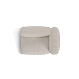 Martina Modulares Sofa Sitzelement, Rechte Seite, Sitztiefe 76 cm, aus Boucle in Beige (Monet Sand), 120x106 cm von Micadoni – Bild 5