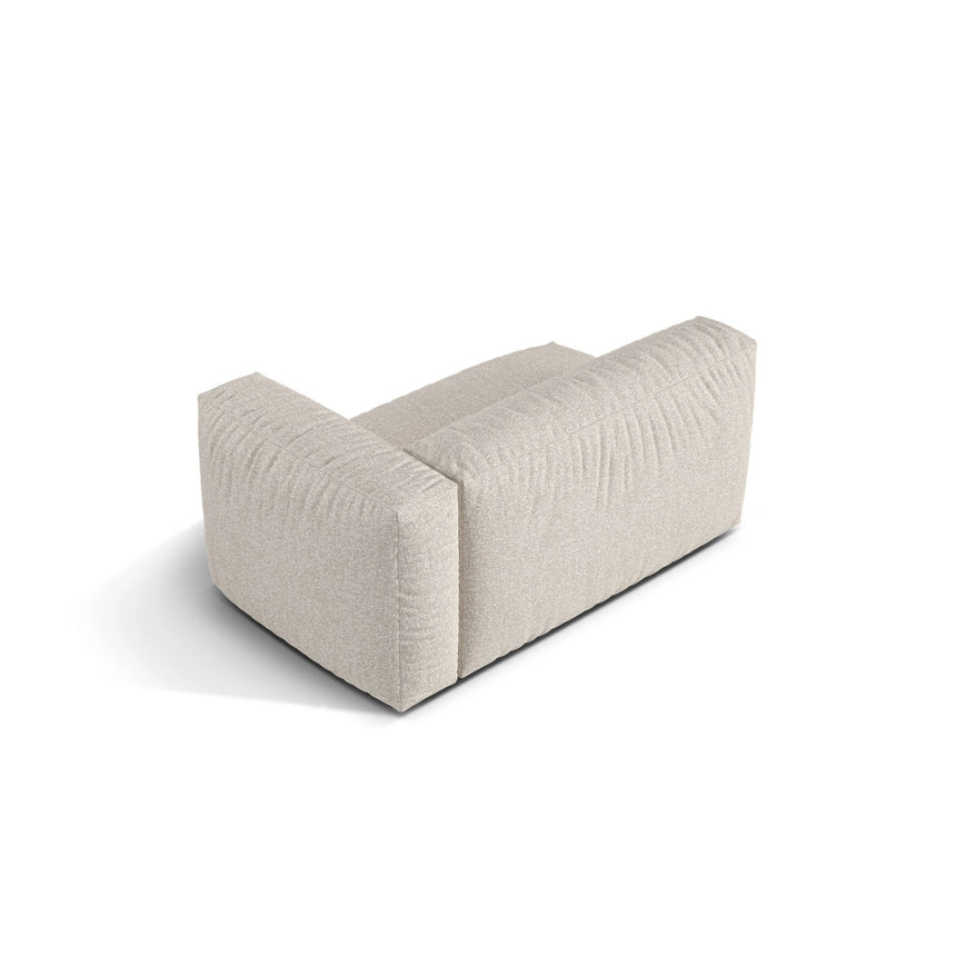 Martina Modulares Sofa Sitzelement, Rechte Seite, Sitztiefe 76 cm, aus Boucle in Beige (Monet Sand), 160x106 cm von Micadoni – Bild 4
