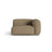 Martina Modulares Sofa Sitzelement, Rechte Seite, Sitztiefe 76 cm, aus Boucle in Cappuccino (Monet Cappucino), 120x106 cm von Micadoni – Bild 1