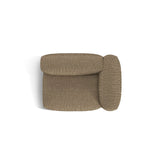 Martina Modulares Sofa Sitzelement, Rechte Seite, Sitztiefe 76 cm, aus Boucle in Cappuccino (Monet Cappucino), 120x106 cm von Micadoni – Bild 5