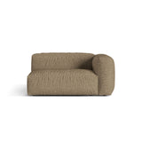 Martina Modulares Sofa Sitzelement, Rechte Seite, Sitztiefe 76 cm, aus Boucle in Cappuccino (Monet Cappucino), 160x106 cm von Micadoni – Bild 1