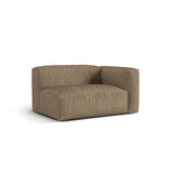 Martina Modulares Sofa Sitzelement, Rechte Seite, Sitztiefe 76 cm, aus Boucle in Cappuccino (Monet Cappucino), 160x106 cm von Micadoni – Bild 3