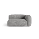 Martina Modulares Sofa Sitzelement, Rechte Seite, Sitztiefe 76 cm, aus Boucle in Graphit (Monet Graphite), 160x106 cm von Micadoni – Bild 1