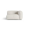 Martina Modulares Sofa Sitzelement, Rechte Seite, Sitztiefe 76 cm, aus Boucle in Grau Beige meliert (Monet Pearl), 120x106 cm von Micadoni – Bild 1