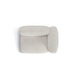 Martina Modulares Sofa Sitzelement, Rechte Seite, Sitztiefe 76 cm, aus Boucle in Grau Beige meliert (Monet Pearl), 120x106 cm von Micadoni – Bild 5