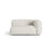 Martina Modulares Sofa Sitzelement, Rechte Seite, Sitztiefe 76 cm, aus Boucle in Grau Beige meliert (Monet Pearl), 160x106 cm von Micadoni – Bild 1