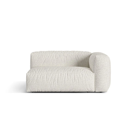 Martina Modulares Sofa Sitzelement, Rechte Seite, Sitztiefe 76 cm, aus Boucle in Grau Beige meliert (Monet Pearl), 160x106 cm von Micadoni – Bild 1