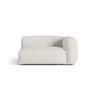Martina Modulares Sofa Sitzelement, Rechte Seite, Sitztiefe 76 cm, aus Boucle in Grau Beige meliert (Monet Pearl), 160x106 cm von Micadoni – Bild 1